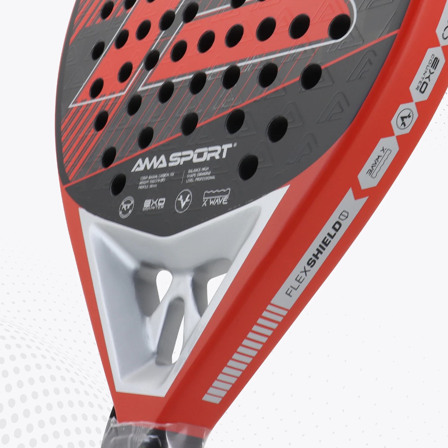 AMASPORT 12K/18K Carbon Fiber Padel Racket Tennis Soft EVA Padel Tennis Racquets for Sports Fitness and Outdoor Activities