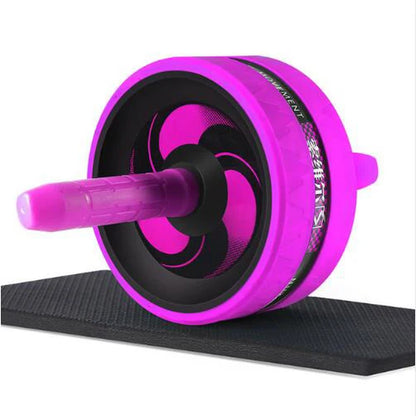 2-in-1 Silent Ab Roller and Jump Rope with Mat for Comprehensive Arm, Waist, and Leg Workouts - Gym Fitness Equipment