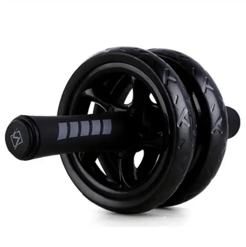 2-in-1 Silent Ab Roller and Jump Rope with Mat for Comprehensive Arm, Waist, and Leg Workouts - Gym Fitness Equipment