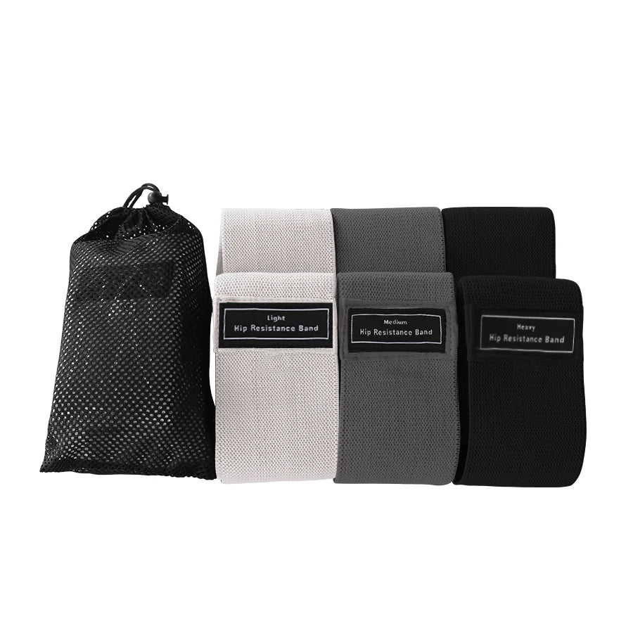 Fabric Resistance Hip and Glute Bands - Elastic Workout Loops for Squats and Stretching - Fitness Equipment for Yoga and Gym