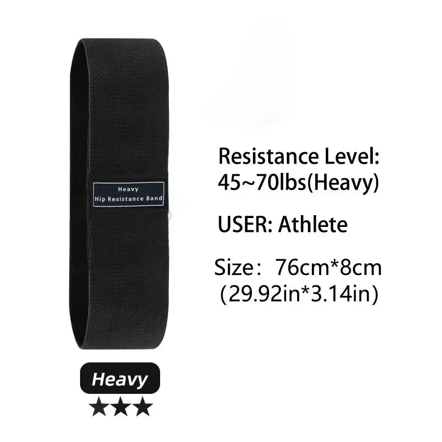 Fabric Resistance Hip and Glute Bands - Elastic Workout Loops for Squats and Stretching - Fitness Equipment for Yoga and Gym