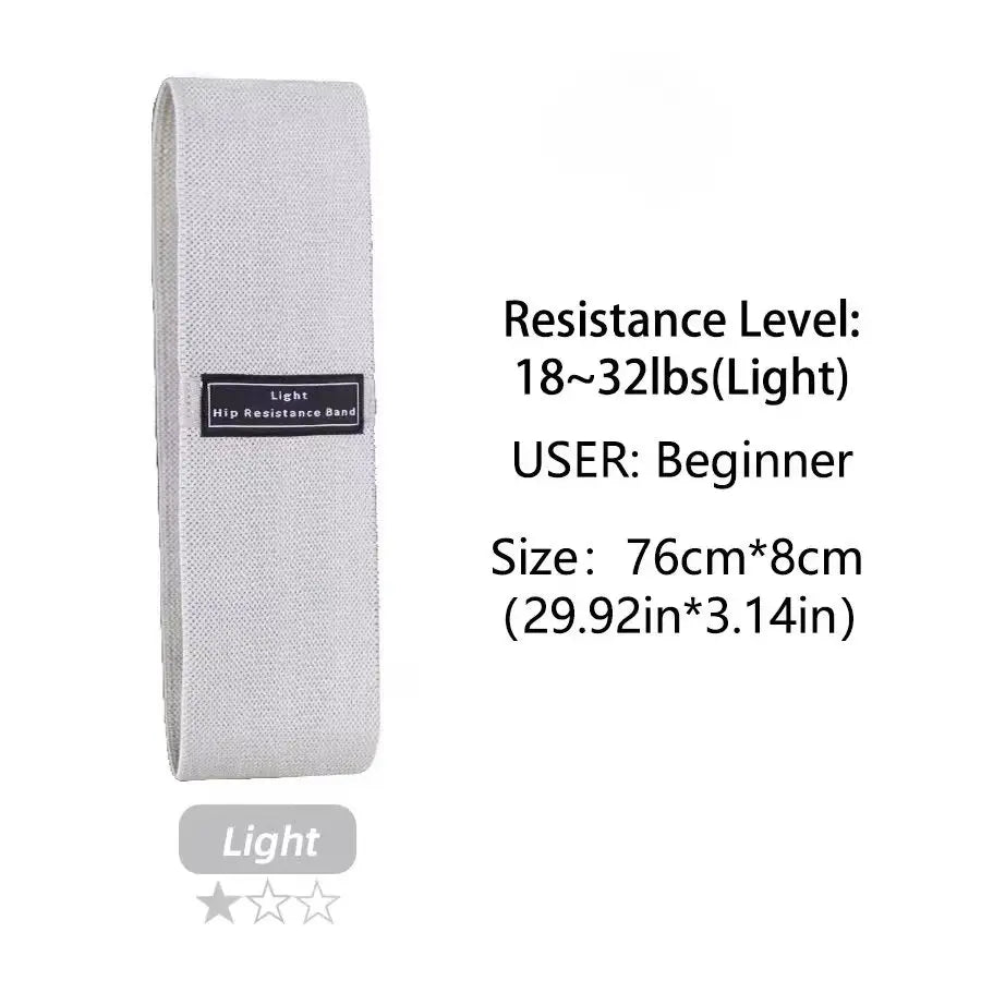 Fabric Resistance Hip and Glute Bands - Elastic Workout Loops for Squats and Stretching - Fitness Equipment for Yoga and Gym