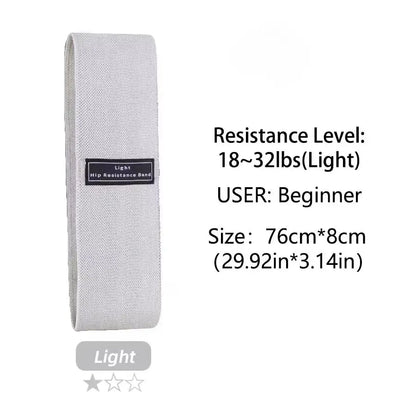 Fabric Resistance Hip and Glute Bands - Elastic Workout Loops for Squats and Stretching - Fitness Equipment for Yoga and Gym