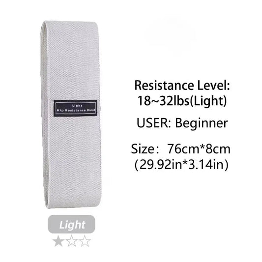 Fabric Resistance Hip and Glute Bands - Elastic Workout Loops for Squats and Stretching - Fitness Equipment for Yoga and Gym