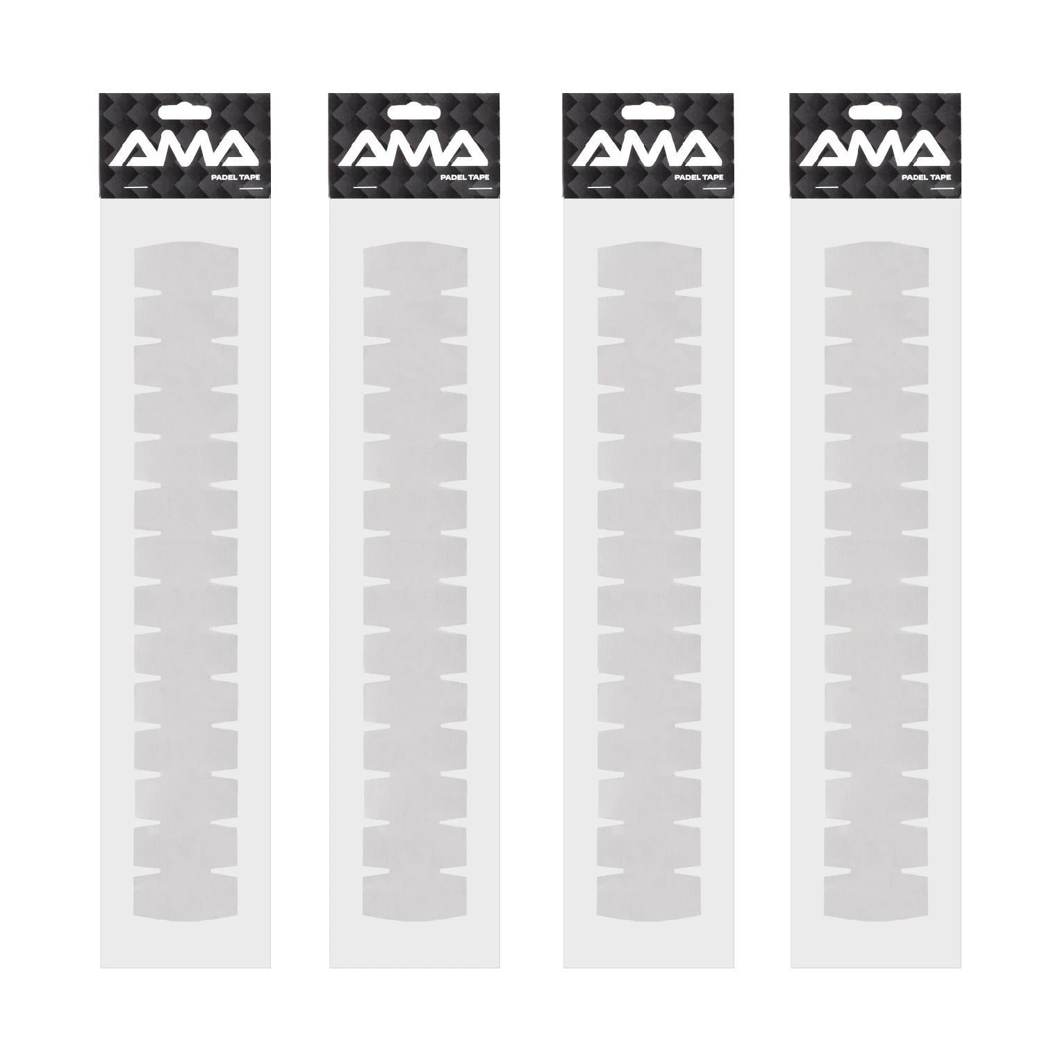 AMA SPORT Padel Racket Protection Tape Pack of 1/2/6 Edge Protector Durable & Easy to Replace Transparent Padel Protector