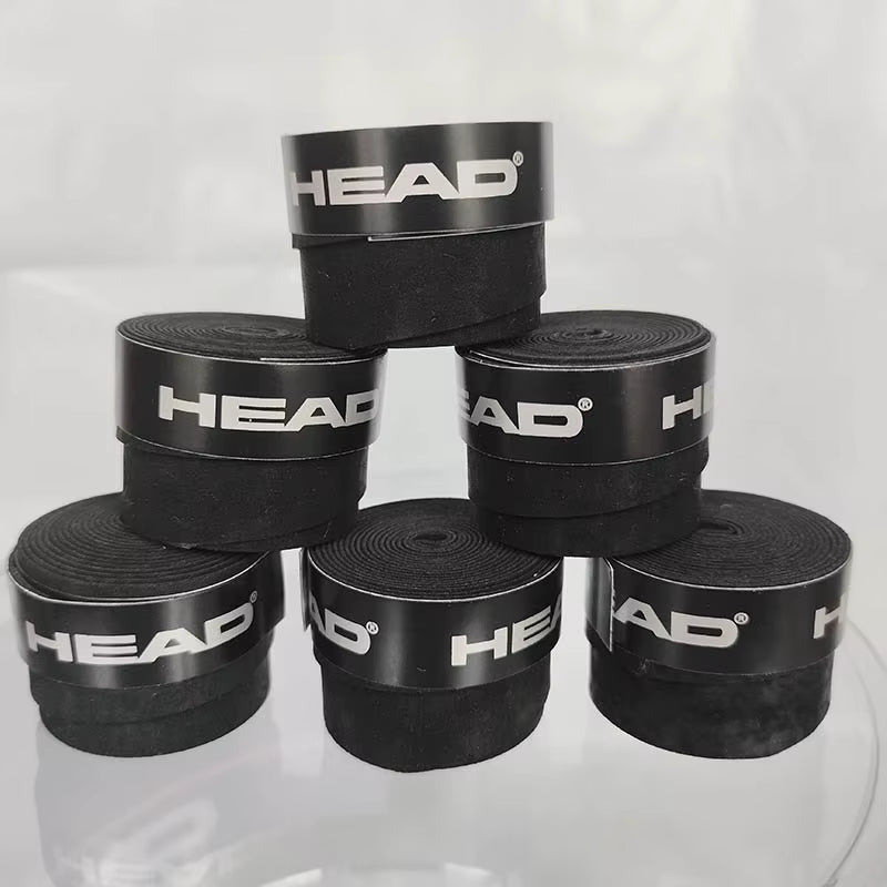 6-Piece Original Anti-Slip Tennis Racket Overgrip Set with Sweatband and Shock Absorption for Padel Training Accessories