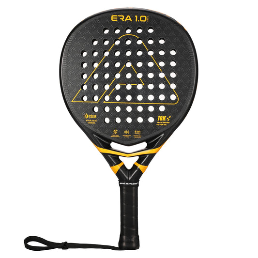18K Carbon Silver Padel Racket with 3D Textured Surface,Smartstrap Technology Padel for Spin,Advanced Pala De Padel