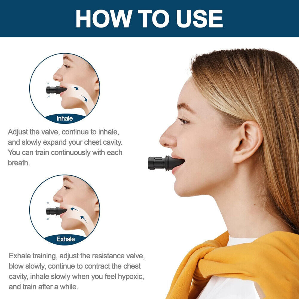 Lungs Breathing Exercise Resistance Trainer for Respiratory Health (1 or 2 Pieces)