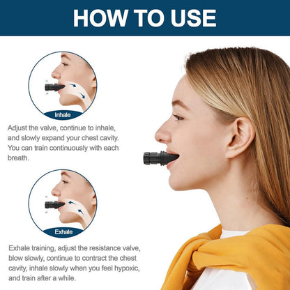 Lungs Breathing Exercise Resistance Trainer for Respiratory Health (1 or 2 Pieces)