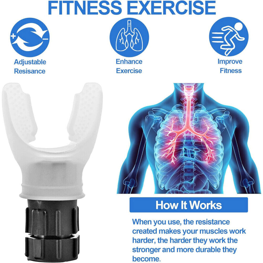 Lungs Breathing Exercise Resistance Trainer for Respiratory Health (1 or 2 Pieces)