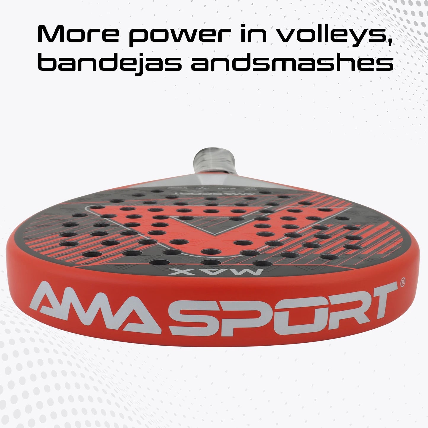 AMASPORT 12K/18K Carbon Fiber Padel Racket Tennis Soft EVA Padel Tennis Racquets for Sports Fitness and Outdoor Activities
