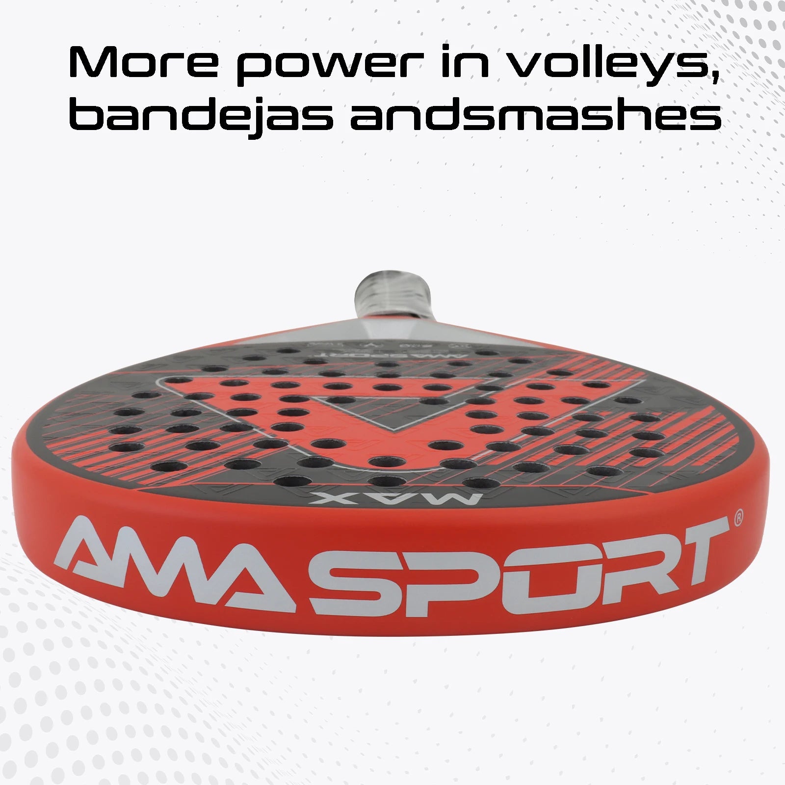 AMASPORT 12K/18K Carbon Fiber Padel Racket Tennis Soft EVA Padel Tennis Racquets for Sports Fitness and Outdoor Activities