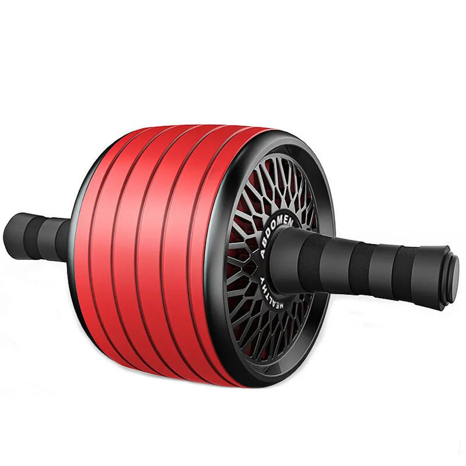 2-in-1 Silent Ab Roller and Jump Rope with Mat for Comprehensive Arm, Waist, and Leg Workouts - Gym Fitness Equipment