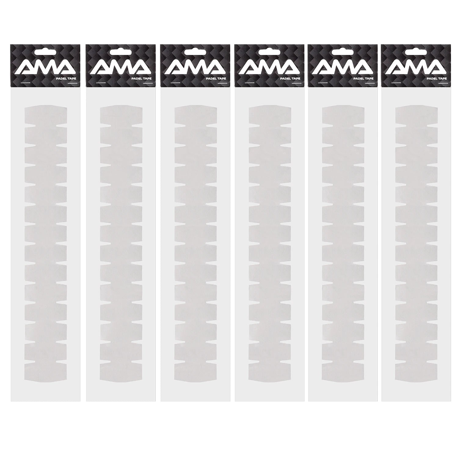 AMA SPORT Padel Racket Protection Tape Pack of 1/2/6 Edge Protector Durable & Easy to Replace Transparent Padel Protector