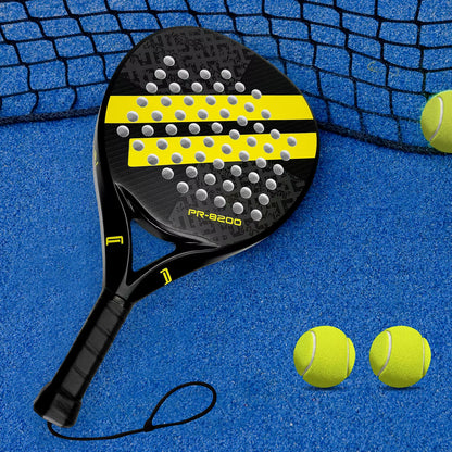 Carbon Fiber Padel Racket with EVA Memory Flex Foam Core - Lightweight Design