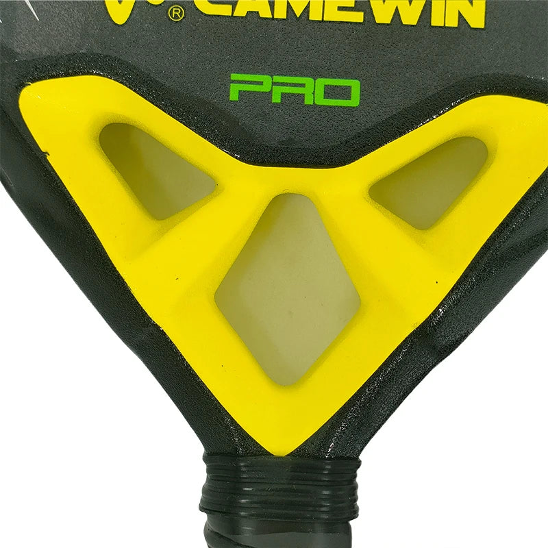 18K Carbon Fiber Padel Racket with EVA Elastic Memory Foam Core - Lightweight Tennis Paddle