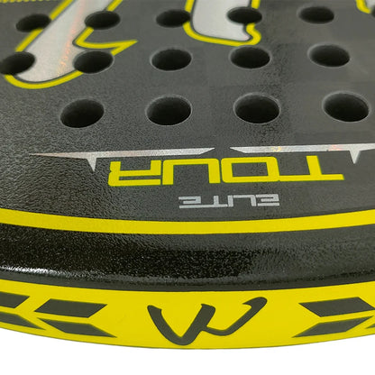 18K Carbon Fiber Padel Racket with EVA Elastic Memory Foam Core - Lightweight Tennis Paddle