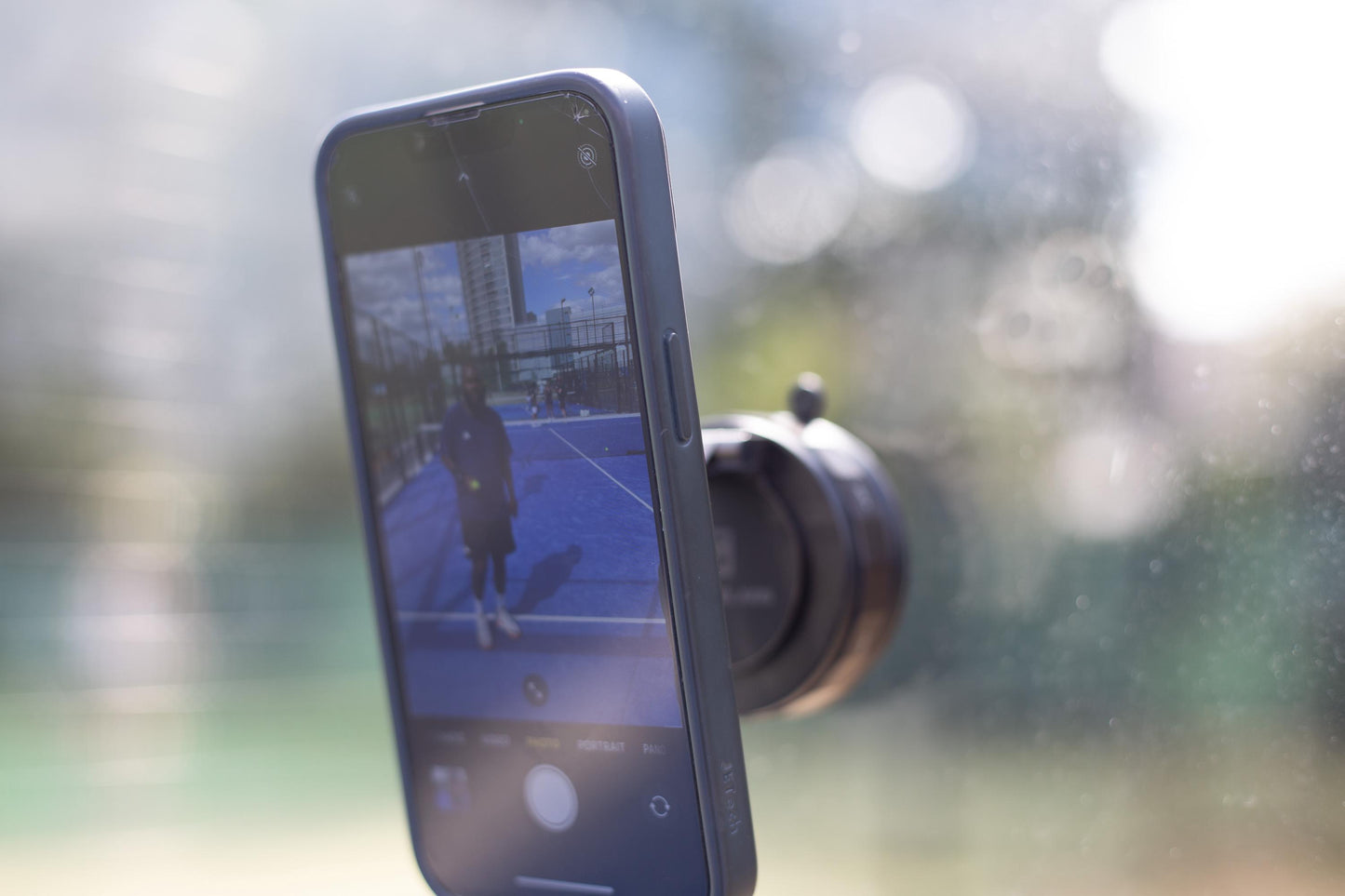 Padel Court Smartphone Camera Mount - Vacuum Suction