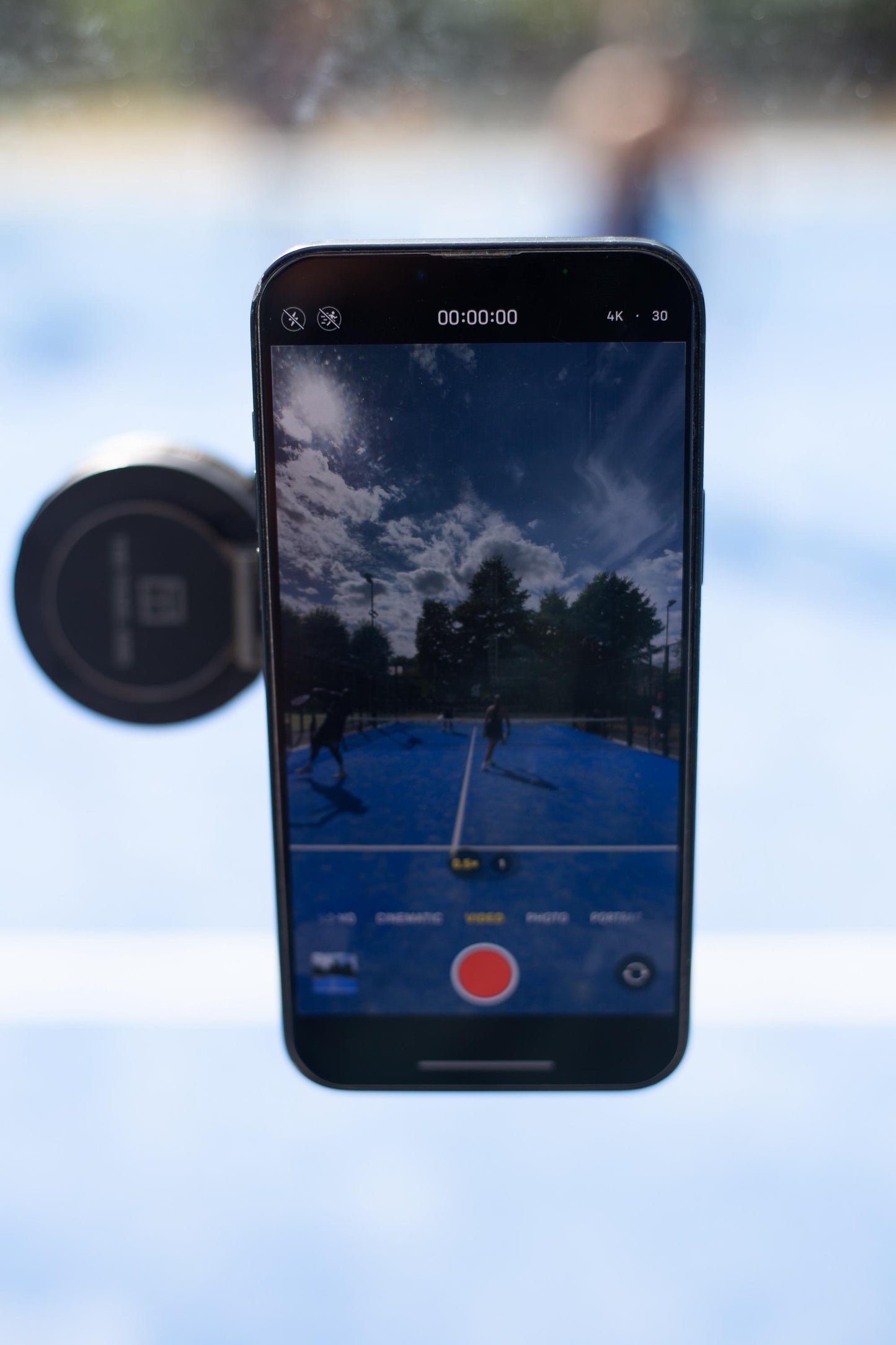 Padel Court Smartphone Camera Mount - Vacuum Suction