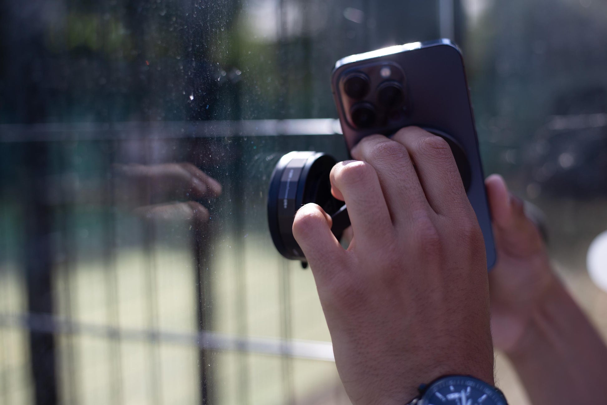 Padel Court Smartphone Camera Mount - Vacuum Suction
