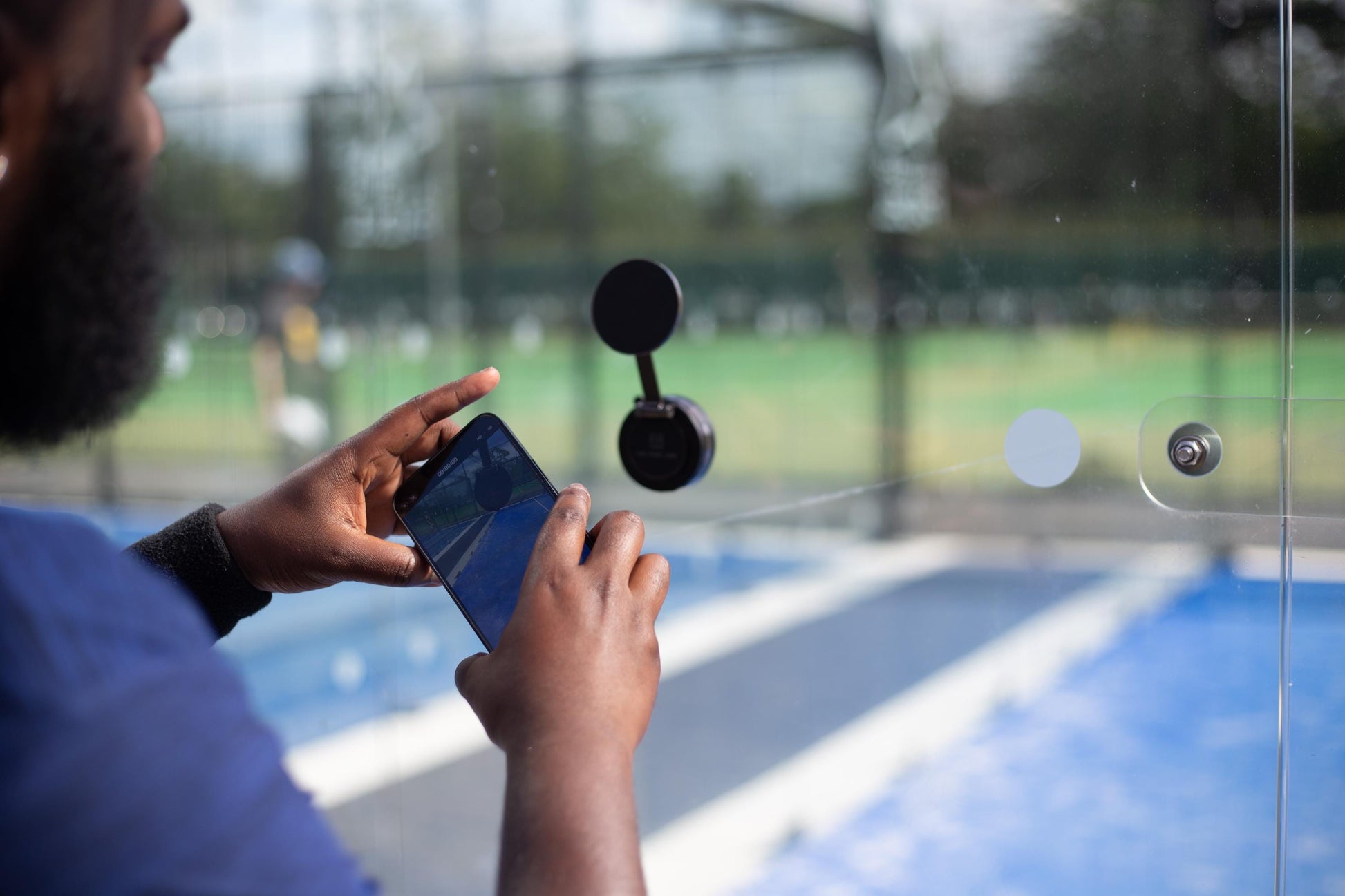 Padel Court Smartphone Camera Mount - Vacuum Suction